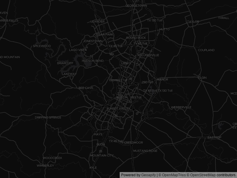 Map of recent public-records changes across Austin