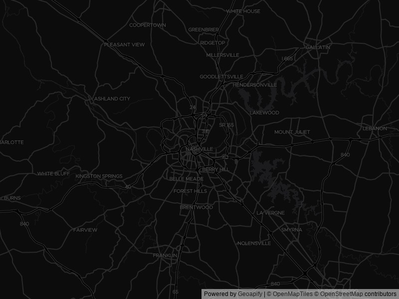 Map of recent public-records changes across Nashville