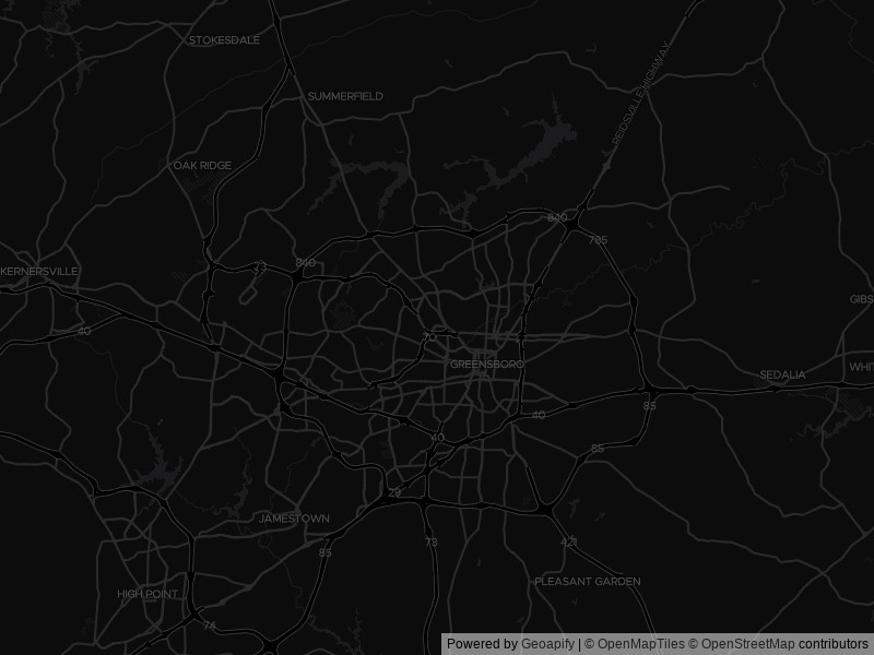 Map of recent public-records changes across Greensboro