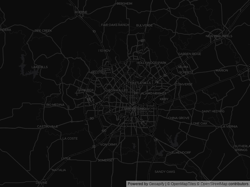 Map of recent public-records changes across San Antonio