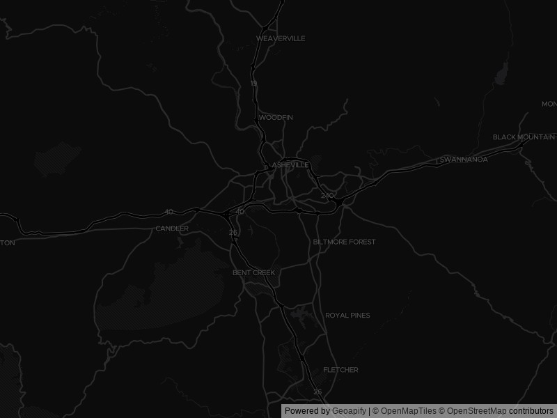 Map of recent public-records changes across Asheville