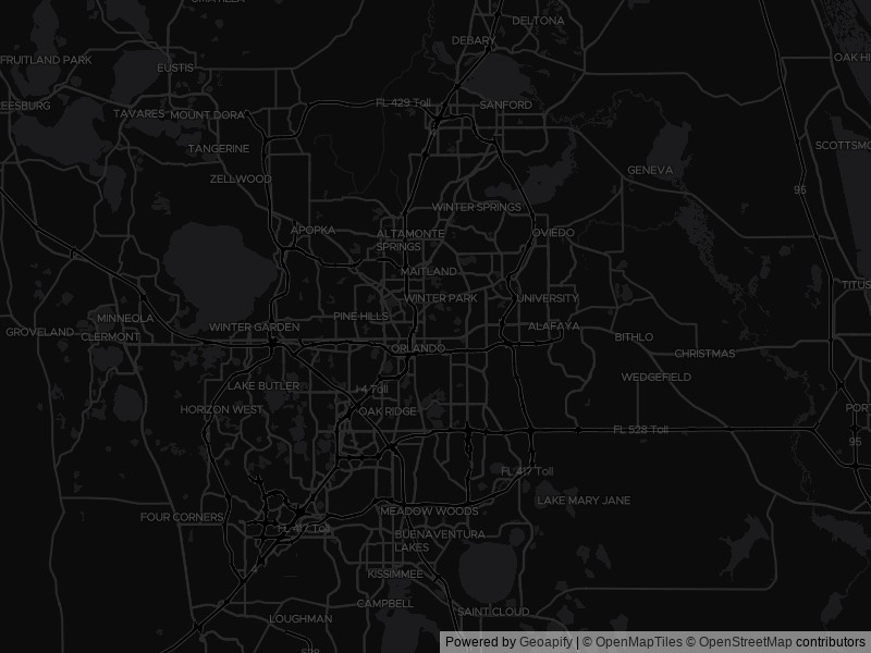 Map of recent public-records changes across Orlando