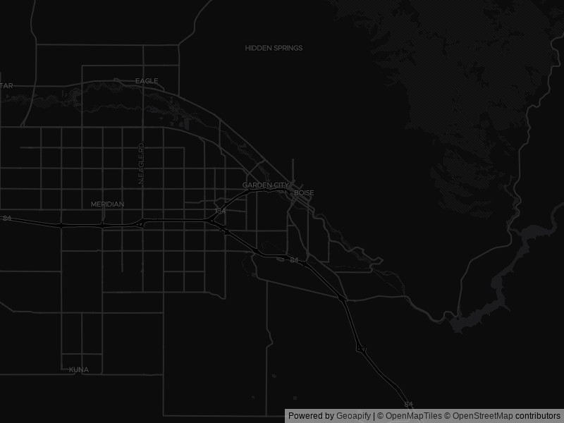 Map of recent public-records changes across Boise