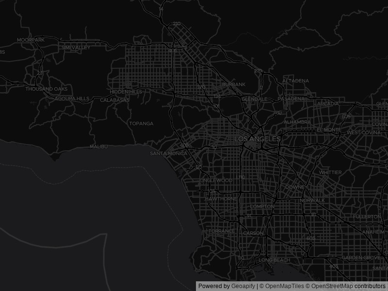 Map of recent public-records changes across Los Angeles
