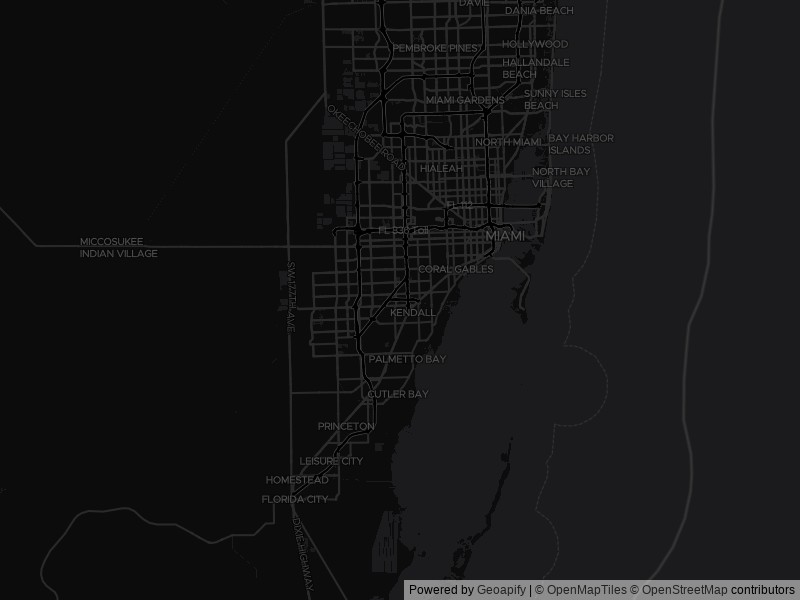Map of recent public-records changes across Miami