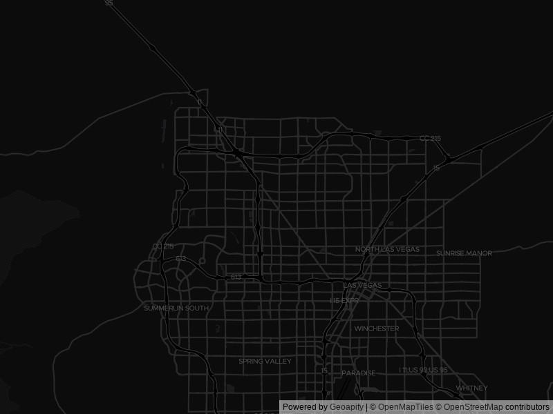 Map of recent public-records changes across Las Vegas