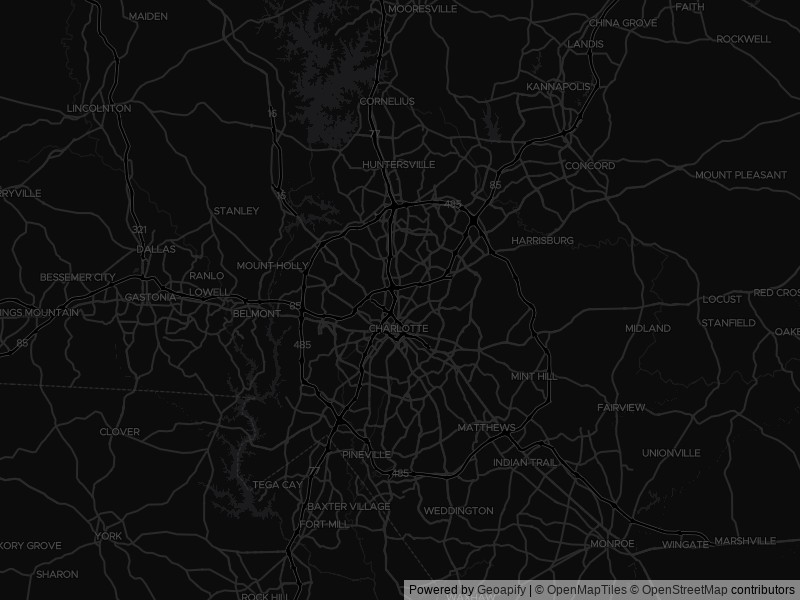 Map of recent public-records changes across Charlotte