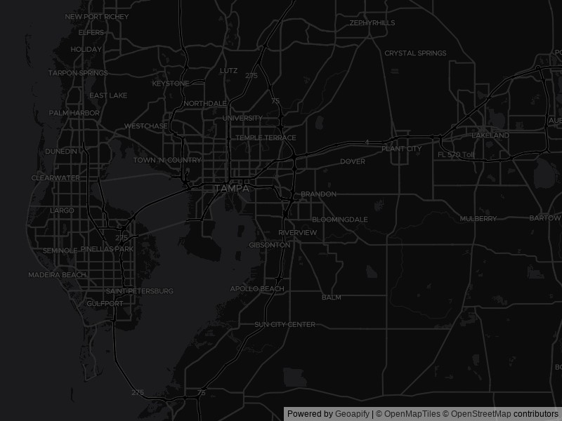 Map of recent public-records changes across Tampa