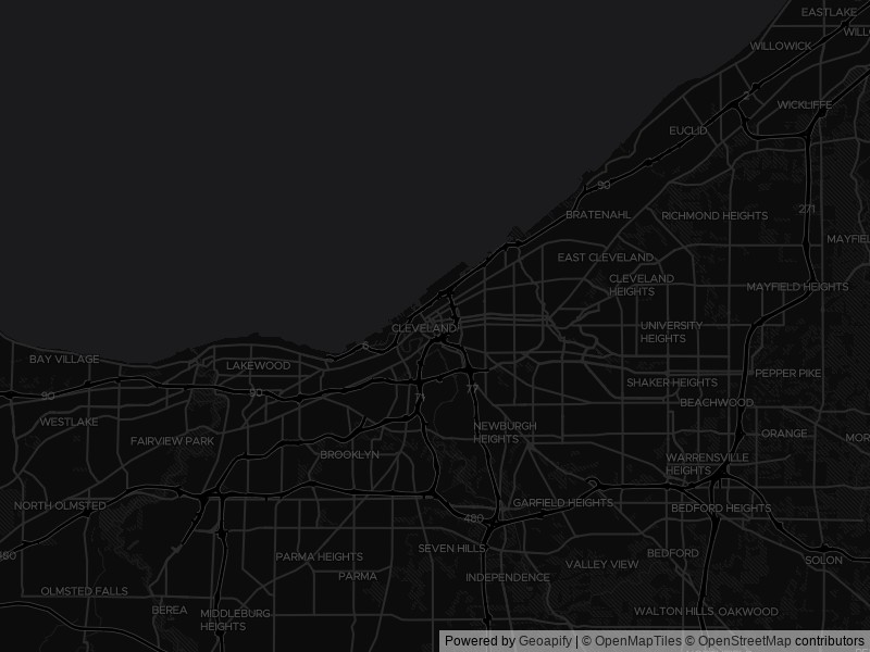 Map of recent public-records changes across Cleveland