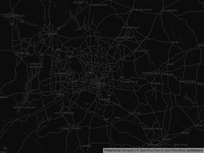 Map of recent public-records changes across Raleigh