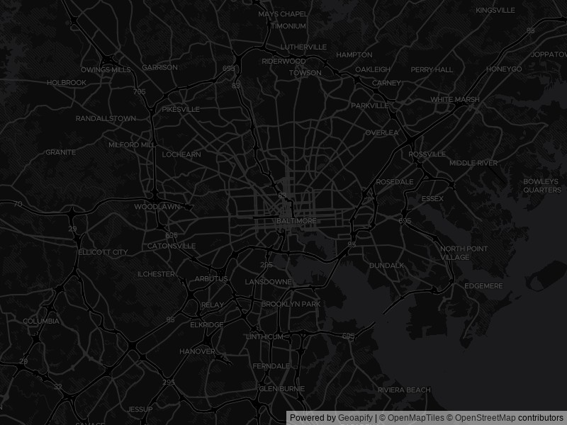 Map of recent public-records changes across Baltimore
