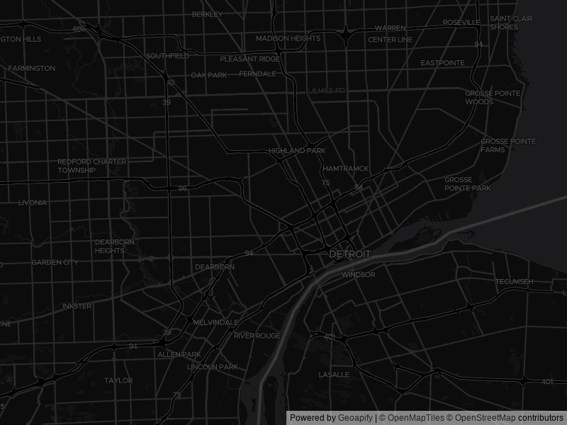 Map of recent public-records changes across Detroit