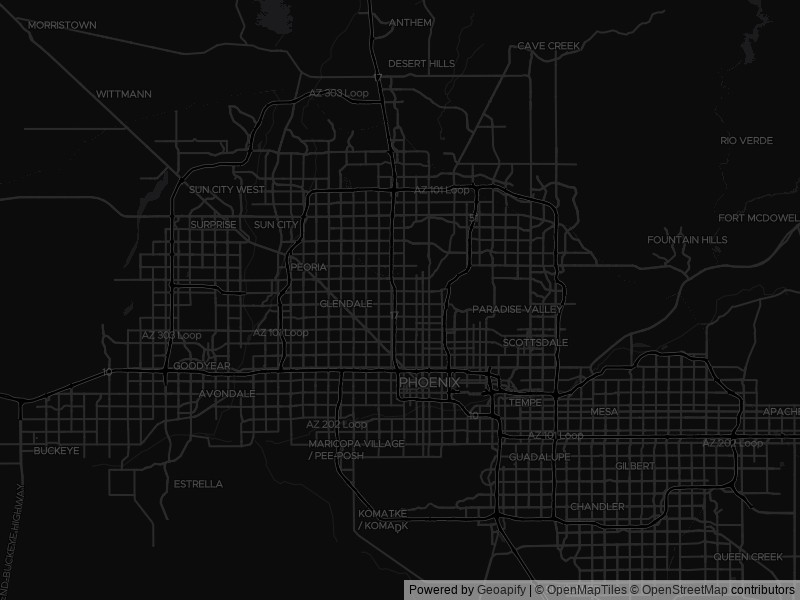 Map of recent public-records changes across Phoenix