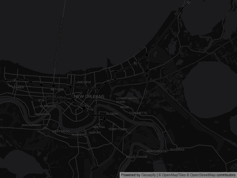 Map of recent public-records changes across New Orleans
