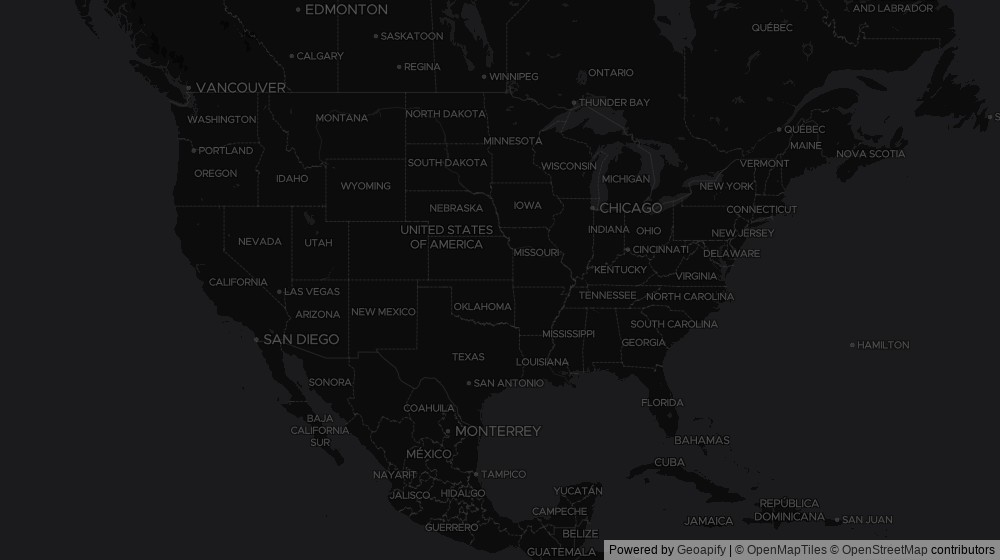 Map of the 52 US cities DeltaVisor tracks