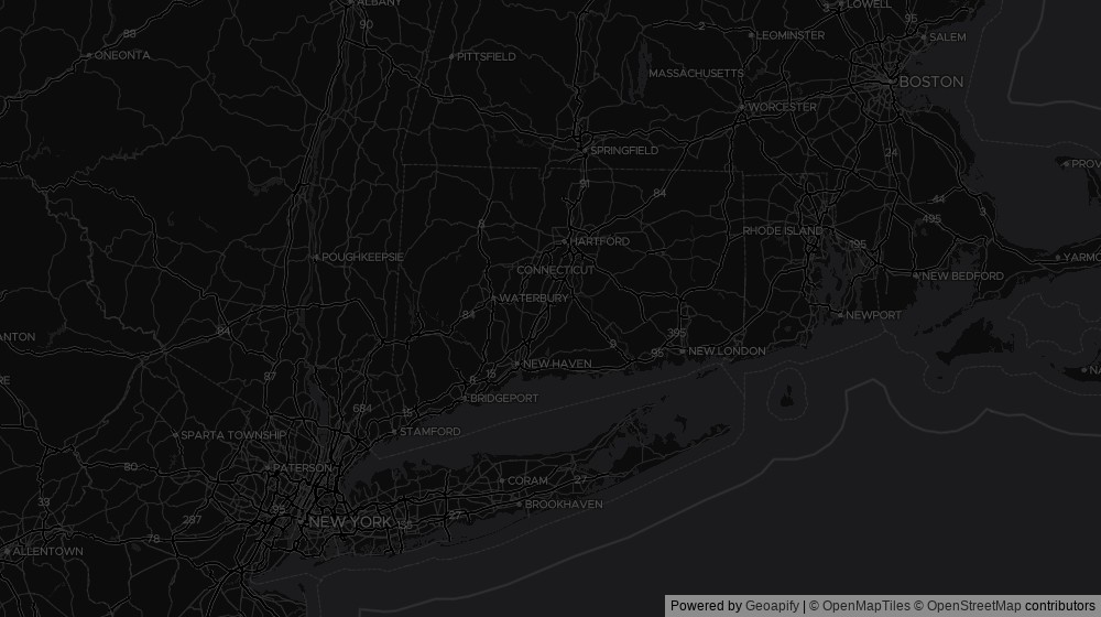 Map of the 1 Connecticut city DeltaVisor tracks