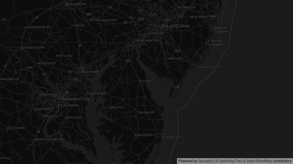 Map of the 1 Delaware city DeltaVisor tracks