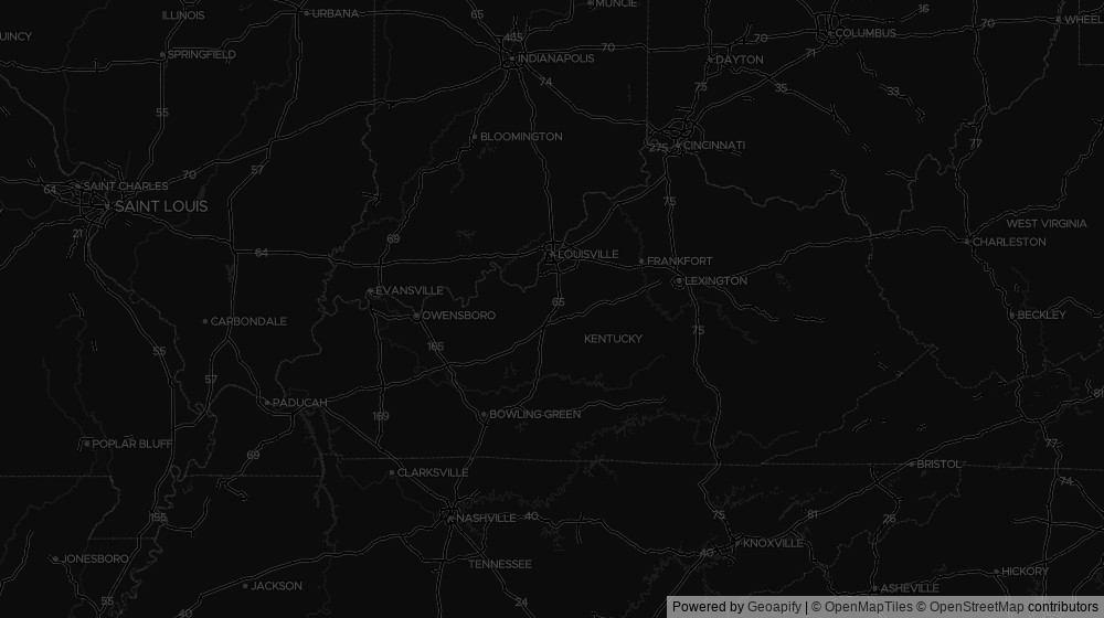 Map of the 1 Kentucky city DeltaVisor tracks