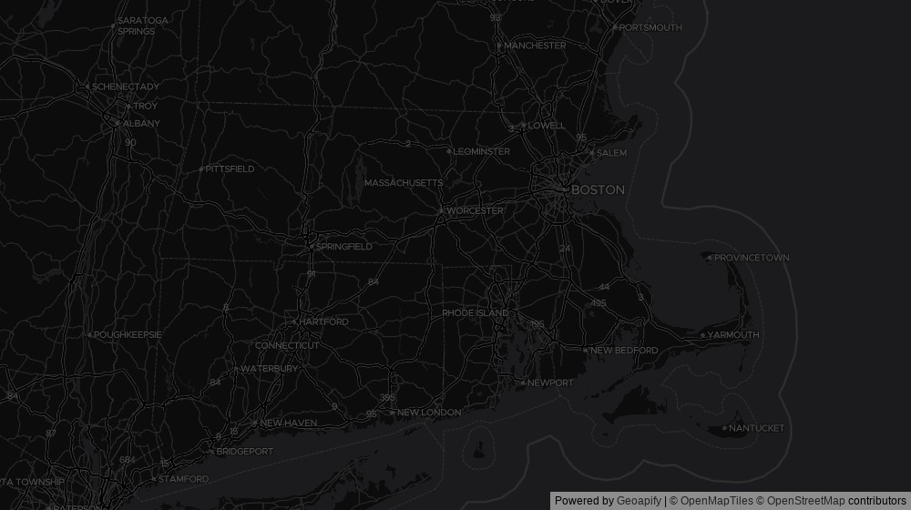 Map of the 2 Massachusetts cities DeltaVisor tracks
