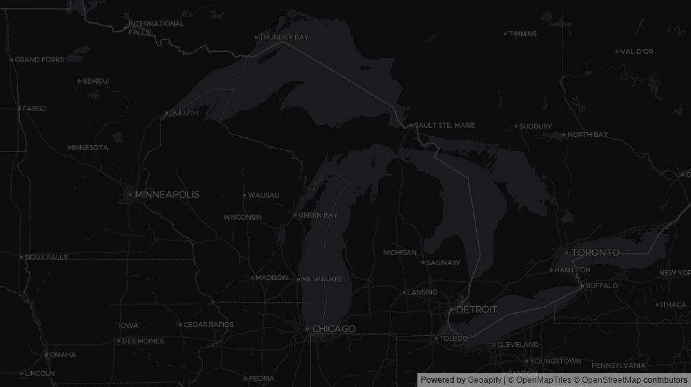 Map of the 1 Michigan city DeltaVisor tracks
