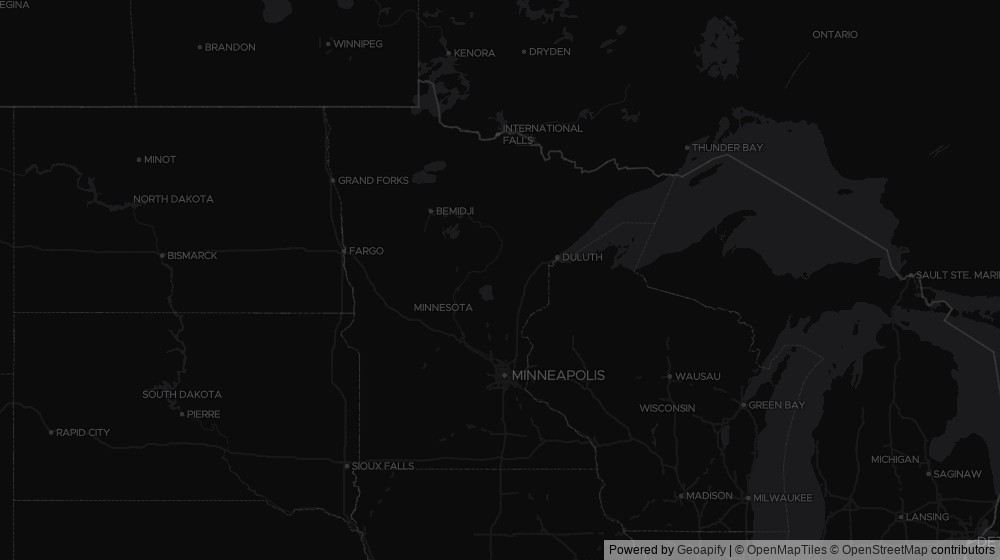 Map of the 1 Minnesota city DeltaVisor tracks