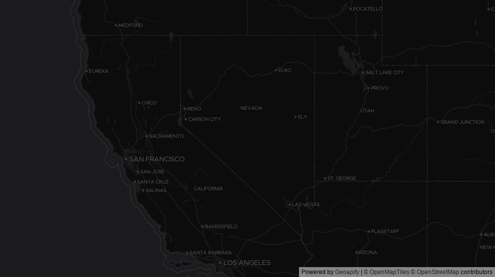 Map of the 1 Nevada city DeltaVisor tracks