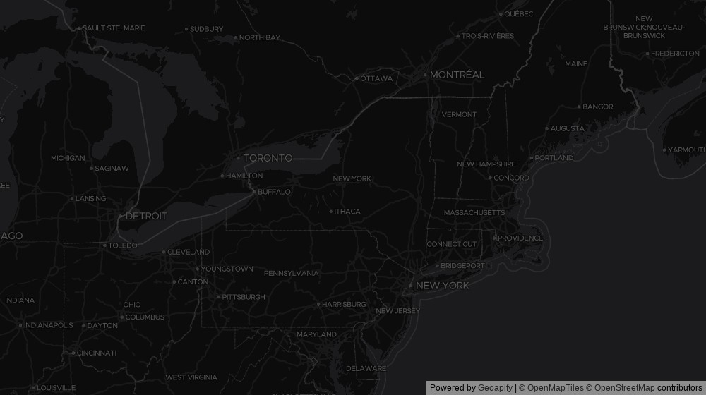 Map of the 3 New York cities DeltaVisor tracks
