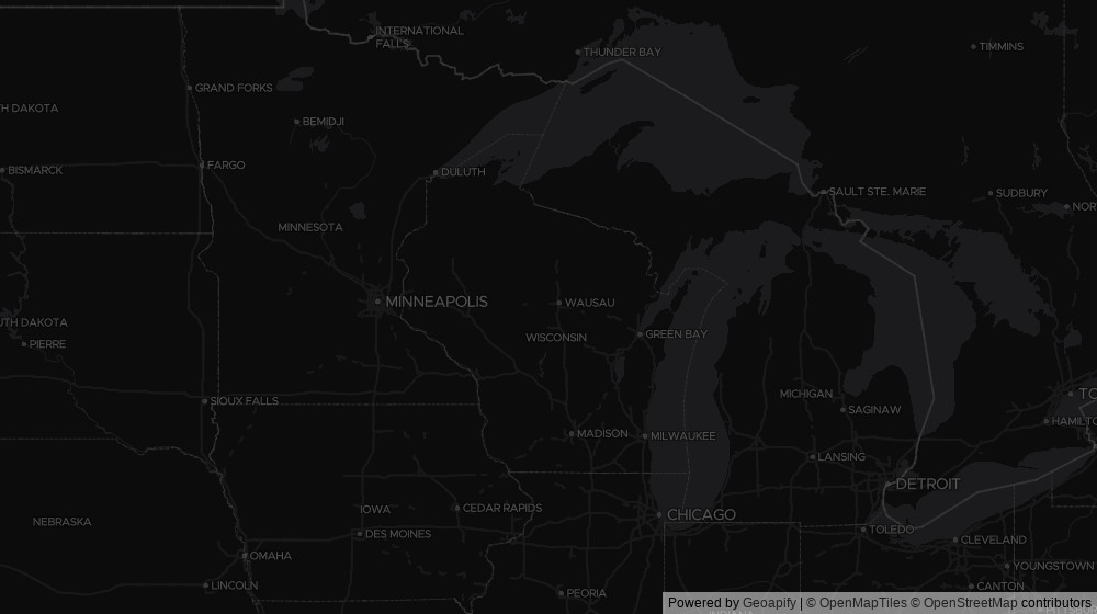 Map of the 1 Wisconsin city DeltaVisor tracks